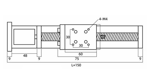 XY Linear Motion Table Top View XY Linear Motion Table Top View
